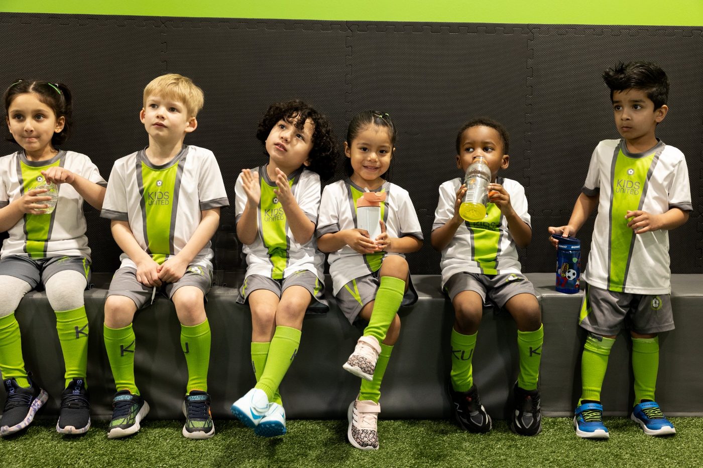 KidsUnited players in class